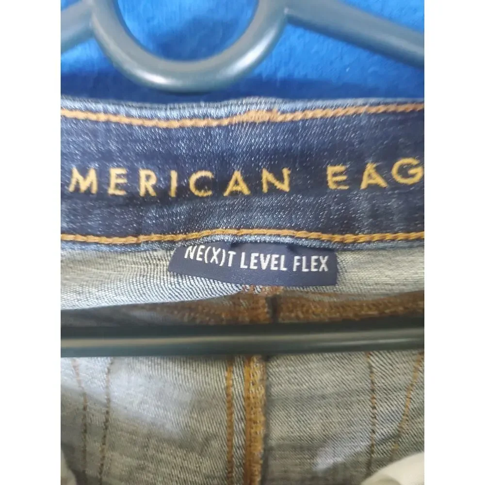 American Eagle Ne(x)t Level Flex Skinny Distressed Women's Denim Jeans Size 28 - Picture 6 of 16